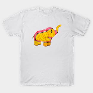 Pencil Elephant Drawing T-Shirt